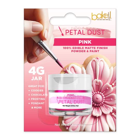 Bakell® Petal Dust Edible Matte Finish Powder in Pink | 0.14 oz | Michaels®